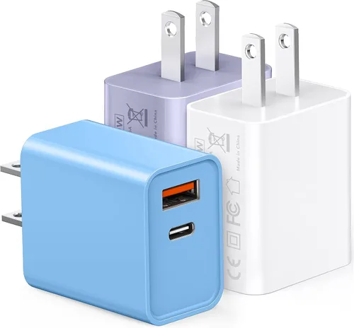 Vista 8 de Cargador de pared USB C, 100 W, 6 puertos PD rápido, bloque de carga USB C, 3USB C+3USB A, bloque de carga, adaptador de tira de alimentación tipo