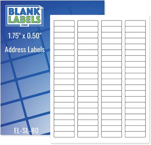 Vista 14 de Blank Labels Etiquetas de envío de media hoja, 5.5 x 8.5 pulgadas (5-1/2 x 8-1/2) etiqueta permanente blanca mate, inyección de tinta y láser