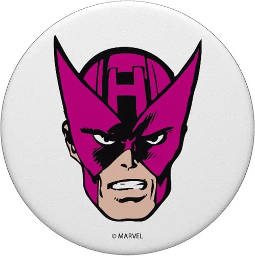 Vista 3 de Marvel Hawkeye Classic Big Face PopSockets Grip y soporte para teléfonos y tabletas, Negro
