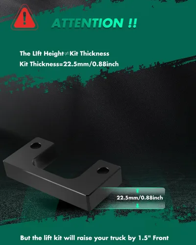 Vista 2 de SCITOO Kit de nivelación delantera de 1.5 pulgadas para Chevrolet Avalanche 2007-2013 Espaciadores de puntales de suspensión 2007-2024 para Sierra