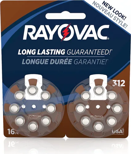 Vista 7 de RAYOVAC Baterías para audífonos tamaño 312, paquete de 8, L312ZA-8ZMB