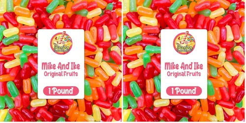 Vista 10 de Mike and Ike Candy Bulk – Bolsa de 1 libra (16 onzas) – Variedad original con sabor a frutas, dulces de máquina expendedora – Caramelos masticables