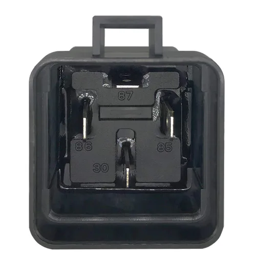 Vista 4 de Relé impermeable de 4 pines 40/30AMP 12V CC con cables de alta resistencia, relé automotriz SPST, paquete de 1