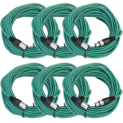 Vista 69 de SEISMIC AUDIO - SAXLX-2 - Paquete de 6 cables de conexión XLR macho a XLR hembra de 2 pies - Equilibrados - Cables de conexión de 2 pies