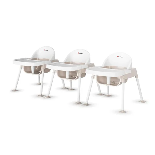 Vista 13 de Foundations Secure Sitter - Silla de alimentación de 7 pulgadas, pies estables "sin punta", arnés ajustable de 3 puntos, bandeja extraíble, fácil