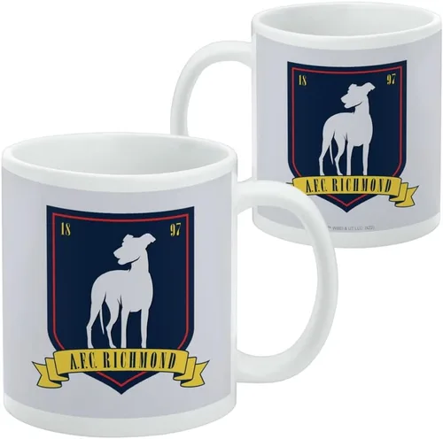 Vista 2 de Ted Lasso A.F.C. Richmond - Taza de café de cerámica, tazas de regalo novedosas para café, té y bebidas calientes, 11 onzas, color blanco