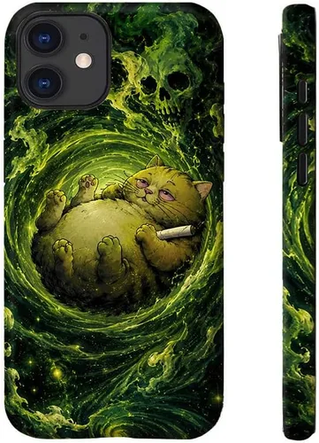 Vista 13 de Funda de teléfono gótico con calavera para iPhone 17, 16, 15, 14, 13, 12, 11 Pro/Pro Max/Plus/Air/mini 7 8 SE, diseño estético oscuro vintage, Skull