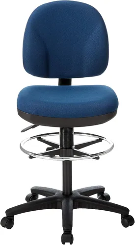 Vista 4 de Lorell 80010 Taburete ajustable para tareas múltiples, 24 pulgadas x 24 pulgadas x 40-1/2 pulgadas x 50-1/2 pulgadas, azul