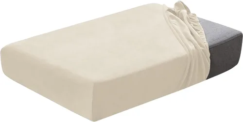 Vista 27 de Juego de fundas de cojín para asiento de sofá, fundas de cojín de terciopelo elástico, repuesto para cojines individuales con tela elástica Aguacate