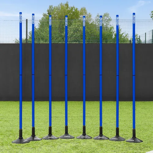 Vista 9 de FORZA Slalom - Bastones de agilidad Mejora la resistencia, la velocidad y el juego de pies Opciones de color, tamaño y base de goma disponibles
