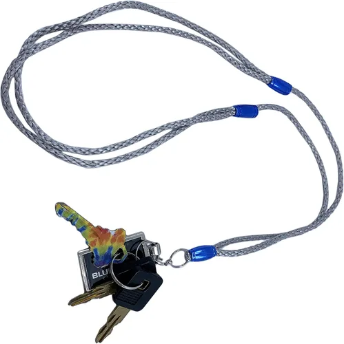 Vista 2 de Collar con cordón ajustable, Azul