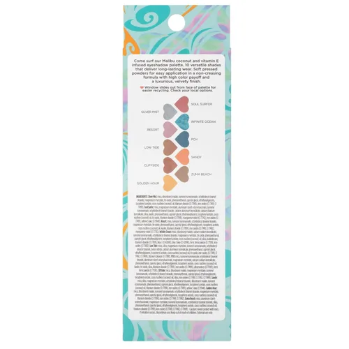 Vista 16 de Pacifica Paleta de sombras de ojos – Sombra de ojos mineral Malibu, tonos neutros mezclables con mate aterciopelado, brillante y metálico, infusión