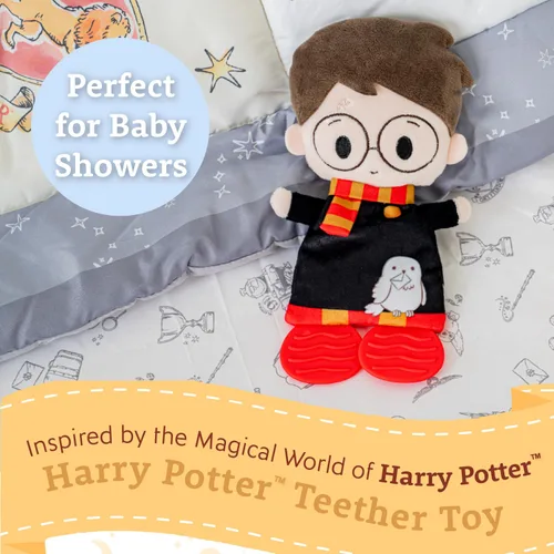 Vista 2 de Kids Preferred Manta de seguridad de Harry Potter, juguetes amorosos para bebés recién nacidos, niños y niñas de 10 pulgadas