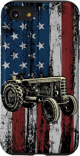 Vista 18 de Patriotic Tractor American Flag Tractor Farm Gift Farmer Case for iPhone 17