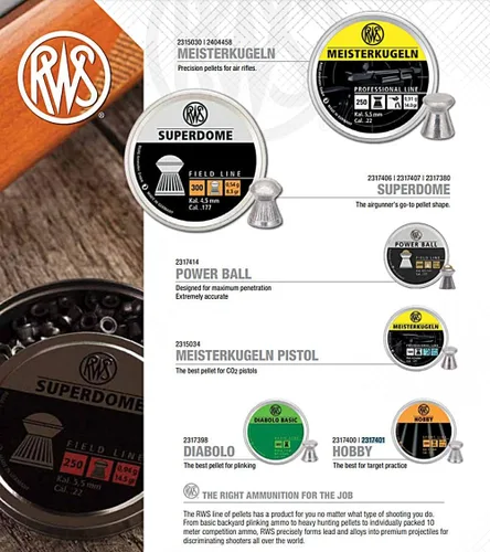 Vista 5 de Umarex RWS Meisterkugeln Pistol Professional Line - Pellets de precisión para pistola de pellets, calibre 177, 7 granos, 500