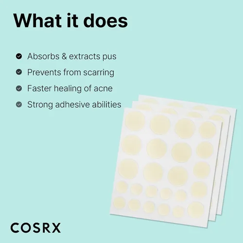 Vista 6 de COSRX - Master parche para acné espinillas A.D.F. Apósito hidrocoloide Tratamiento rápido y fácil Pimple Stickers for Blemishes and Zits