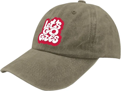 Vista 2 de Dad Hat Let's go Girls Baseball Cap for Men Vintage Denim Dad Hats Adjustable