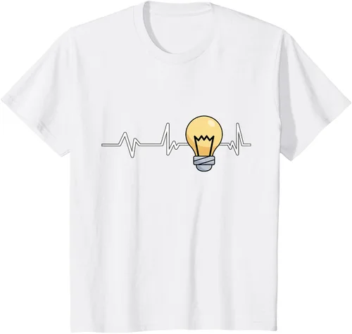 Vista 61 de Bombilla Heartbeat bombilla regalo bombilla bombilla camiseta Negro