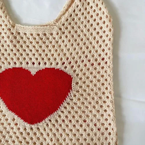 Vista 3 de Bolsos de mujer Hobo Bolsas de punto Bolsas de malla Bolsas de hombro huecos Bolsas de compras