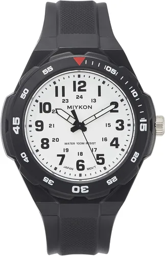 Vista 13 de Miykon Black Analog Sports Dive Watches for Men – 100M Waterproof Watch with Rotating Bezel, Tactical Swiss Army Field Watch with Military Time