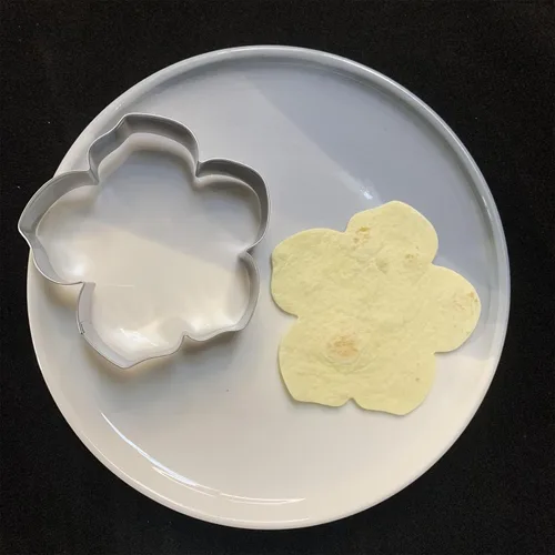 Vista 6 de Cortador de galletas de flores tropicales de 3.5 pulgadas, moldes de fondant para hornear