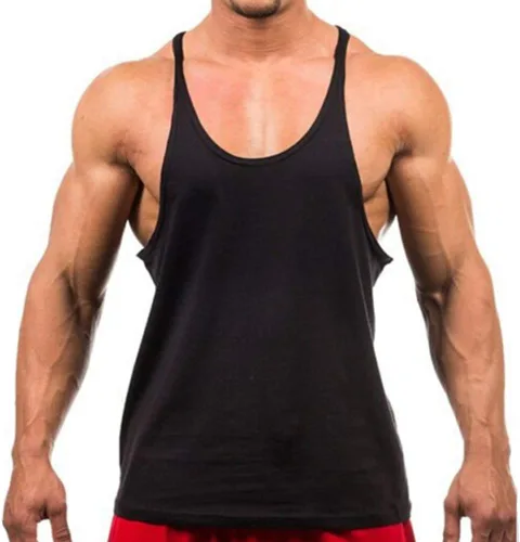 Vista 3 de ZUEVI Camiseta sin mangas para hombre, corte muscular, culturismo, gimnasio, espalda en Y, camiseta sin mangas para entrenamiento