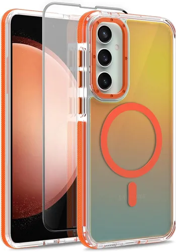 Vista 173 de Funda magnética para Google Pixel 10 Pro XL [compatible con Magsafe] [bonito diseño fluorescente de moda] a prueba de golpes, delgada, translúcida