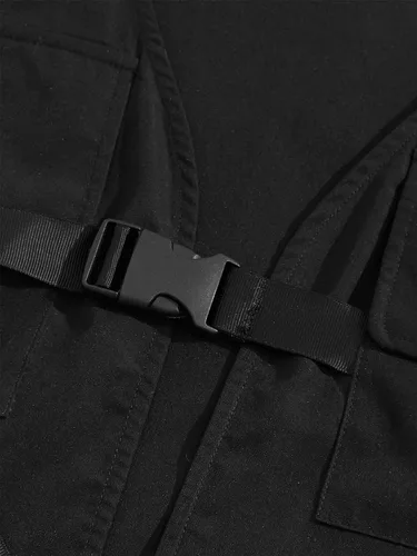 Vista 5 de Verdusa Chaleco de carga utilitario para hombre, con hebilla frontal y bolsillo frontal