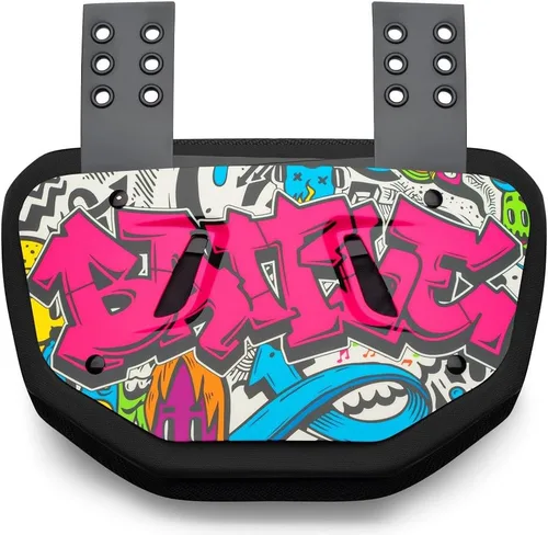 Vista 18 de Battle Sports Placa de espalda de fútbol novedosa – Protector de espalda inferior de carcasa dura con espuma contorneada para protección de alto