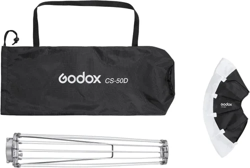 Vista 8 de Godox CS-50D Linterna Difusor 50cm/20pulg Modificador de Luz Omnidireccional Montaje Bowens para Godox SL60W SL150 II, UL150, VL150 Luz