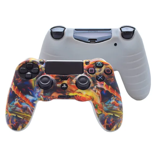 Vista 3 de Hikfly PS4 Controller Grip, Skin Silicone Gel Controller Cover Case Protector Compatible for PS4PS4 SlimPS4 Pro Controller