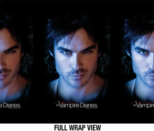 Vista 3 de The Vampire Diaries OFFICIAL Damon Botella de agua aislada de 24 onzas, resistente a fugas, de acero inoxidable con aislamiento al vacío con tapa