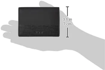 Vista 4 de TUMI - Cartera de tarjetas con refuerzo Nassau con bloqueo de identificación RFID para hombres
