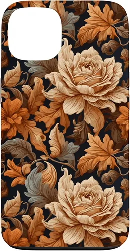 Vista 7 de Warm Colors of Autumn Stylish Design - Fall Flowers Pattern Case for iPhone 16