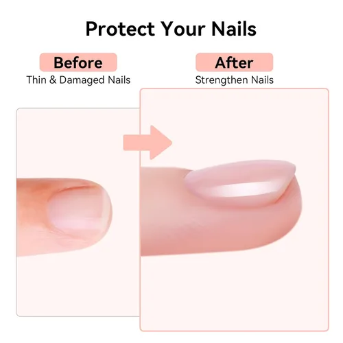 Vista 33 de Kit de capa base y capa superior de gel Makartt: Esmalte de uñas transparente, brillante, sin necesidad de limpieza, resistente a manchas, capa