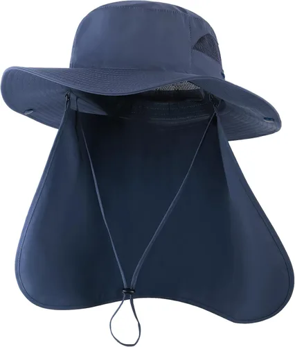 Vista 12 de Zylioo Sombrero de sol XXL Boonie para cabezas grandes, UPF50+ sombrero de Verde militar-a