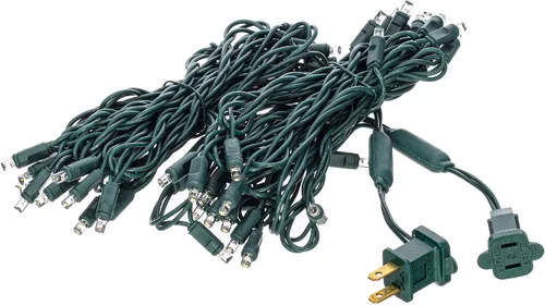 Vista 37 de Vickerman Juego de 100 luces LED GW WA Ec multicolor con LED gran angular de molde único, 36 pies