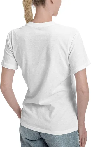 Vista 3 de Anime T Shirt Yuyu Hakusho Yoko Kurama Female V Neck Tee Summer Fashion Short Sleeves Clothes White