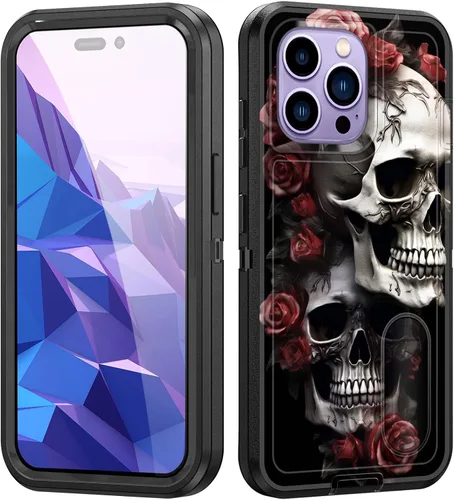 Vista 15 de Funda para iPhone Air con soporte integrado, a prueba de golpes, polvo y caídas, 3 capas, grado militar, funda protectora para iPhone Air de 6.5