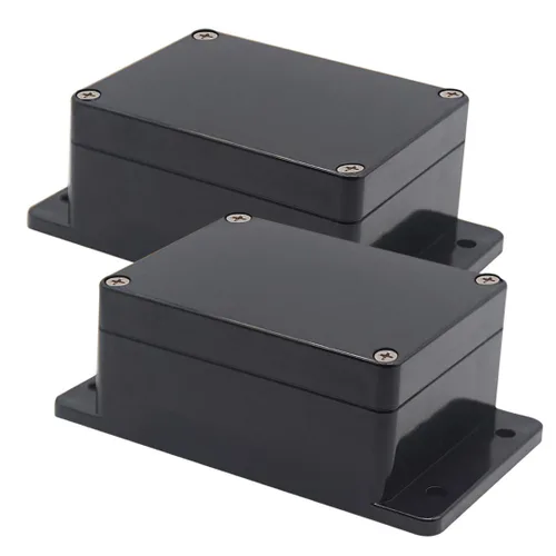 Vista 9 de Zulkit Caja de conexiones de plástico ABS a prueba de polvo, impermeable, IP65, cajas eléctricas universales, carcasa para proyectos con oreja fija