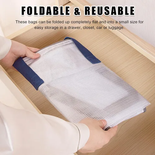 Vista 4 de Bolsas de almacenamiento transparentes con cremallera, capacidad extra grande de 75 L, armario, organizador de almacenamiento debajo de la cama