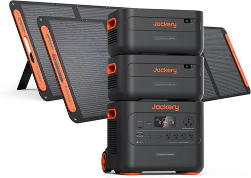 Vista 14 de Jackery Estación de energía portátil Explorer 2000 Plus, generador solar con batería LiFePO4 de 2042 Wh, salida de 3000 W, expandible a 24 kWh 6000