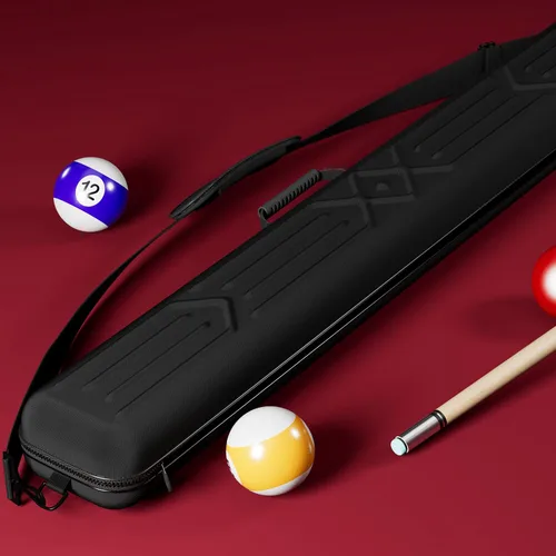 Vista 3 de Casemaster Parallax Pro 2x2 Pool Cue Case, Foam-Padded Billiard Stick Case Negro