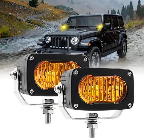 Vista 8 de Luces LED de conducción de 3 pulgadas, 2 unidades, 50 W, luces LED para todo terreno, haz combinado de 6000 lúmenes, luces de trabajo impermeables