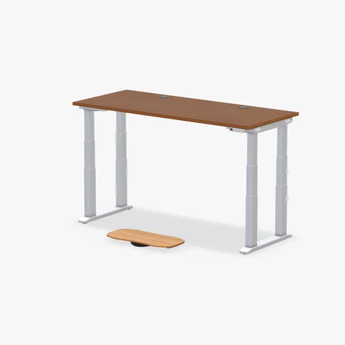 Vista 21 de UPLIFT DESK Bamboo Curve - Escritorio eléctrico de pie V2 (60 x 30 pulgadas), escritorio de pie ajustable de 4 patas, teclado avanzado, ojales