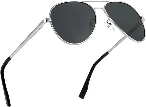 Vista 58 de Gafas de sol polarizadas de aviador pequeñas para niñas y niños de 4 a 16 años