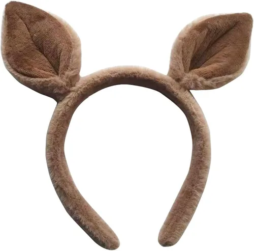 Vista 23 de Diadema de animales, sombrero y aro para Halloween, fiesta de Navidad, disfraz de mujer