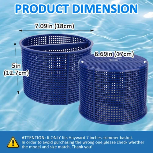 Vista 2 de B-152 Cesta De Repuesto Para Hayward Piscina Skimmer Basket SPX1082CA 1082CA 7" B152 - Azul