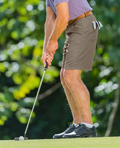 Vista 5 de Men's Golf Flat Shorts Hiking Cargo Shorts Men Classic-Fit UPF50+ with Waterproof Lightweight Quick Dry Stretch