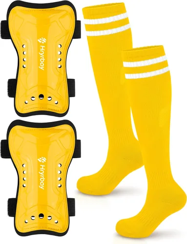 Vista 12 de Hryrbay Kids Soccer Shin Guards and Socks Toddler Soccer Shin Pads Protective Defender Gear for Boys Girls Ages 3-15 Great for Training, Matches